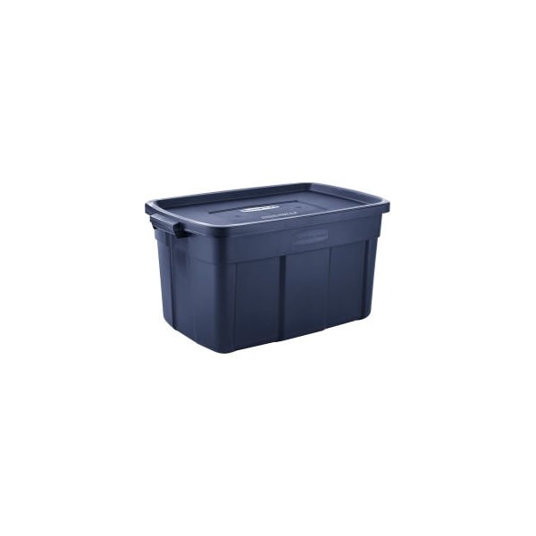 United Solutions Storage Tote, 31 gal, 32-5/16 in L x 20-3/8 W x 16-11/16 in H, Dark Indigo Metallic, 6 PK RMRT310000 - main